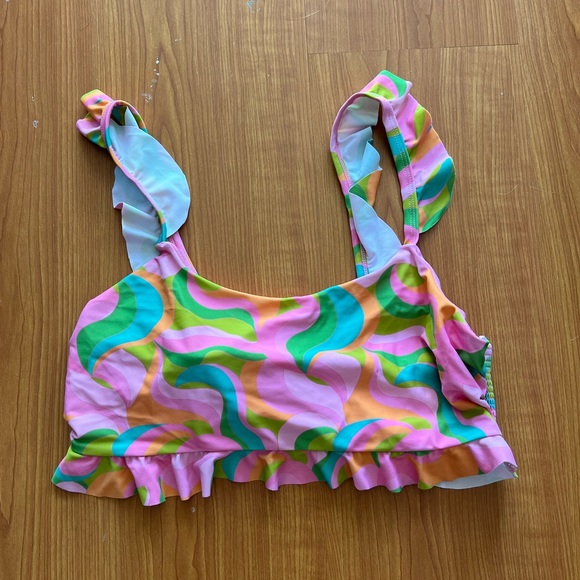 Show Me Your MuMu Seaside Ruffle Swim Top - Picture 4 of 6